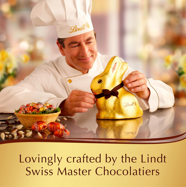 Шоколадний кролик Lindt Dark Chocolate Gold Bunny 100г 8446 фото