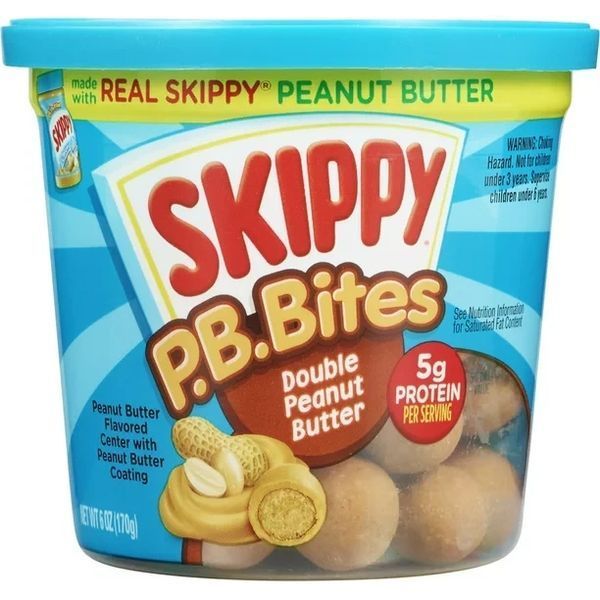Корисний снек SKIPPY PB Bites Double Peanut Butter з арахісової пасти 170 g 4103 фото