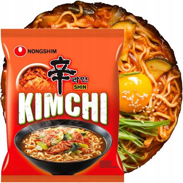 Лапша быстрого приготовления Рамен Nongshim KimChi Ramyun 120g 5108 фото