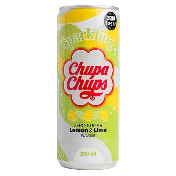 Напій Chupa Chups Lemon & Lime Zero Sugar 250ml 2978 фото