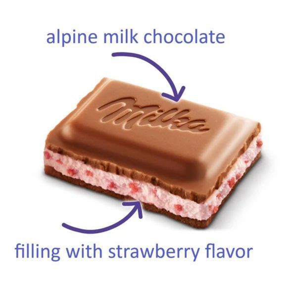 Шоколад Milka Mmmax Strawberry 300г 11193 фото