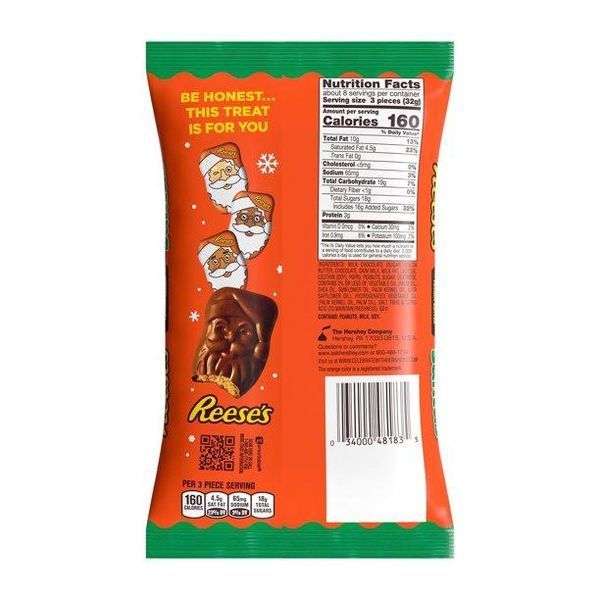 Новорічні Цукерки Reese's Santas Candy Holiday 257g 2299 фото