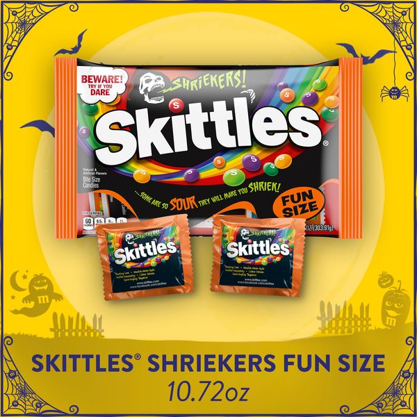 Драже Skittles Halloween Shriekers Fun Size Sour 303.91g 2055 фото