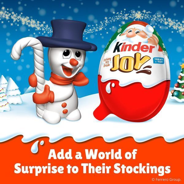 Набір шоколадних яєць Kinder Joy Eggs Holiday Toys Limited Edition 15шт х 20г 7778 фото