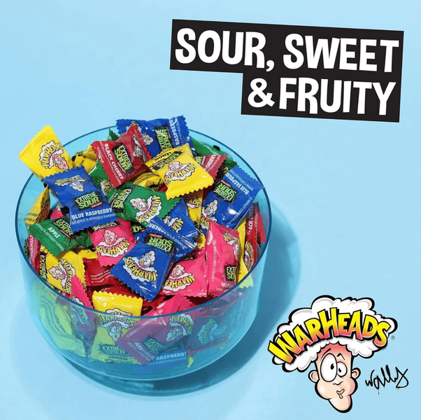 Льодяники Warheads Extreme Sour Hard Candy Assorted Flavors 56г 10845 фото