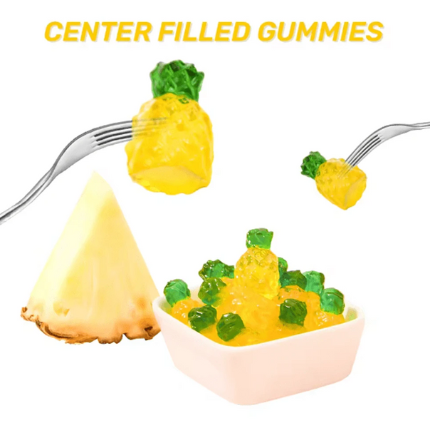 Желейні цукерки Amos 4D Fruit Gummy Pineapple Burst 170г 9949 фото
