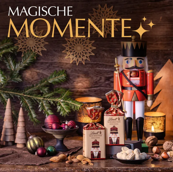 Шоколадні цукерки з фундуком Lindt Nuss Selection Milch Haselnuss 100г 7875 фото