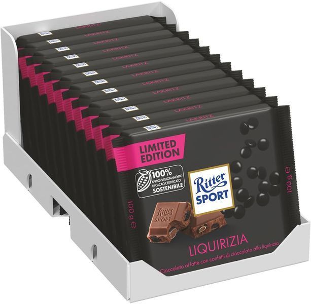 Молочный шоколад Ritter Sport Liquirizia Limited Edition 100г 8104 фото