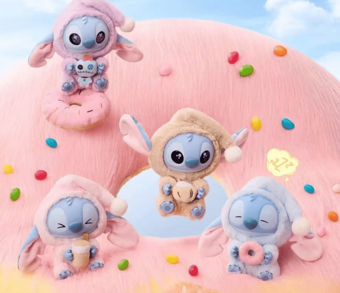Мягкая игрушка Labubu Stitch Disney Стич с чашкой молочного чая 23 см 9213 фото