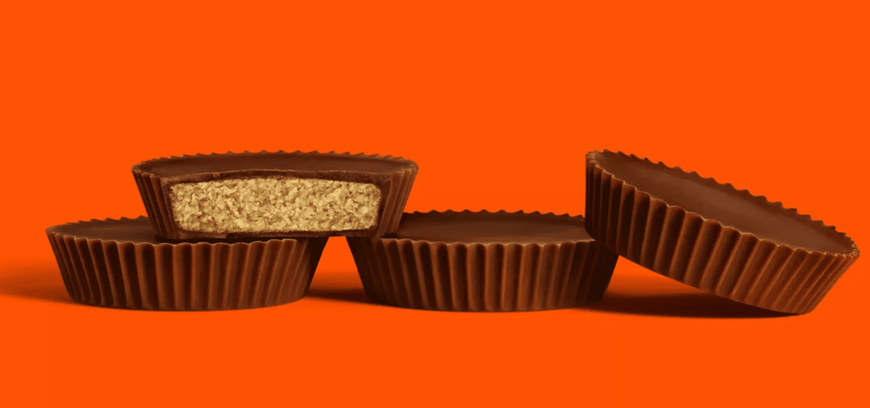 Шоколадні цукерки Reese's Milk Chocolate Snack Size Peanut Butter Cups 4шт, 62г 11514 фото