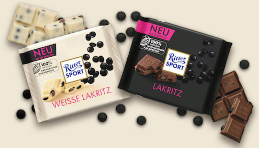 Молочный шоколад Ritter Sport Liquirizia Limited Edition 100г 8104 фото