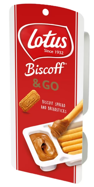 Десерт Lotus Biscoff & Go Biscuit Spread and Breadsticks 45г 2068 фото