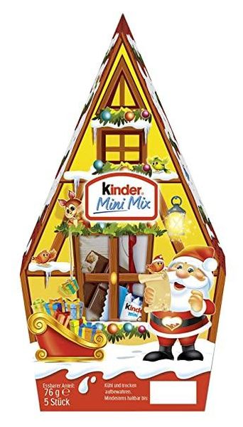 Новорічний набор подарунок Kinder Mini Mix 76 g 4208 фото