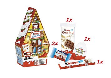 Новорічний набор подарунок Kinder Mini Mix 76 g 4208 фото