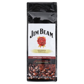 Мелена кава Jim Beam Bourbon Vanilla Bourbon Flavored Ground Coffee 340g 2922 фото