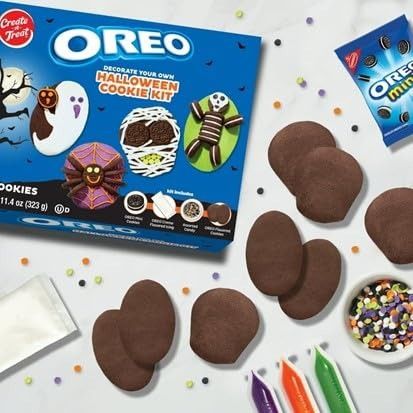 Набір для прикраси печення Oreo Halloween Chocolate Cookie Decorating Kit 323g 5607 фото