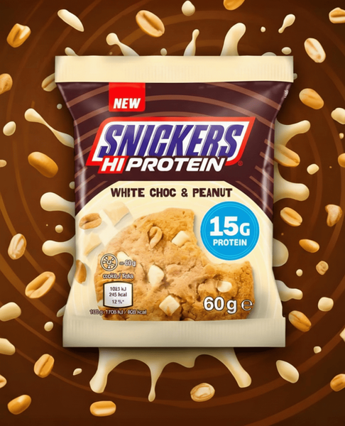 Печенье Snickers Hi Protein White Chocolate Peanut Cookie 60г 10349 фото