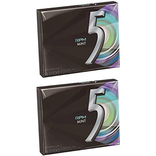 Жувальна гумка Wrigley's 5 Gum RPM Mint Sugar Free 15 sticks 7678 фото