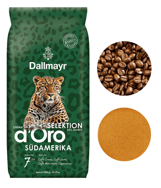 Кофе в зернах Dallmayr Crema d'Oro Selektion des Jahres S&uuml;damerika 1кг 10846 фото