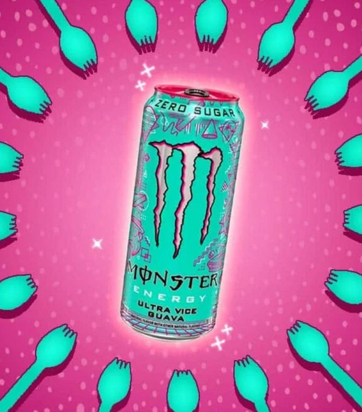 Енергетичний напій Monster Energy Ultra Vice Guava Sugar Free Energy Drink 500мл 10493 фото