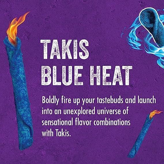 Чипсы Takis Blue Heat Rolled Tortilla Chips 280.7g 5149 фото