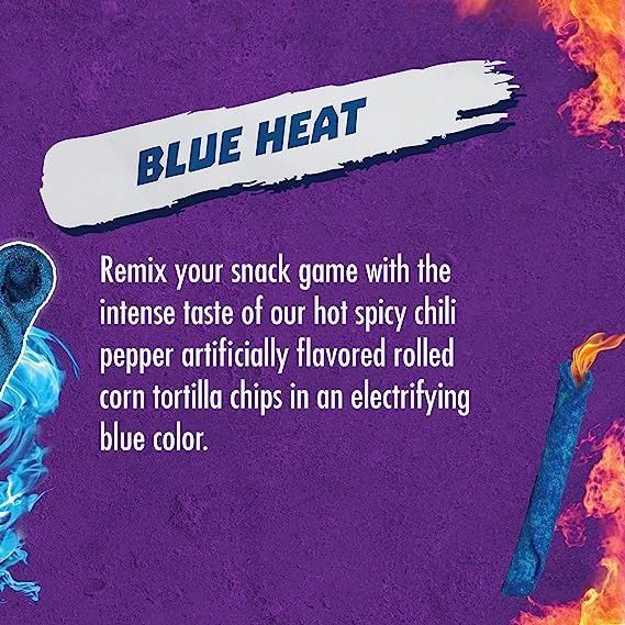 Чипсы Takis Blue Heat Rolled Tortilla Chips 280.7g 5149 фото