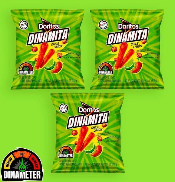 Чіпси Doritos Dinamita Tortilla Chips Chile Limon, 31.8г 6938 фото