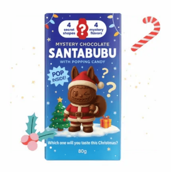 Шоколад Лабубу SantaBubu Mystery Chocolate with Popping Candy 1шт, 80г 10048 фото