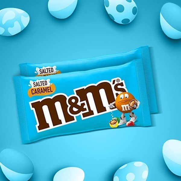 Шоколадное пасхальное яйцо M&M's Salted Caramel Chocolate Extra Large Easter Egg 286g 4839 фото