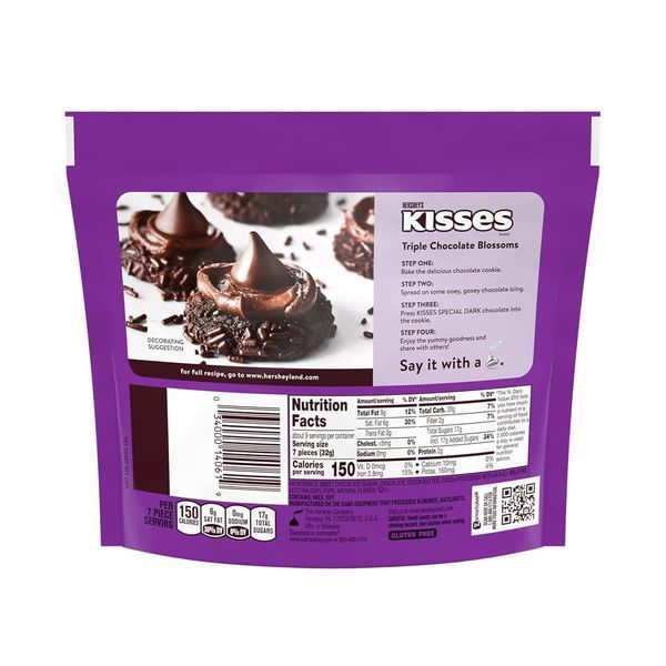 Шоколадные конфеты Hershey's Kisses Special Dark Chocolate Share Pack 246г 11515 фото