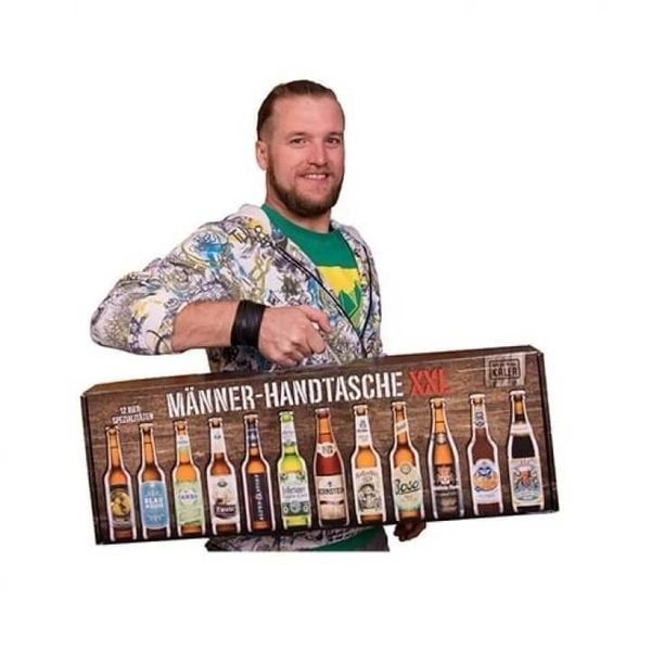 Пивной Подарочный набор M&auml;nnerhandtasche XXL с 12 видами пива Победитель октоберфеста 6995 фото