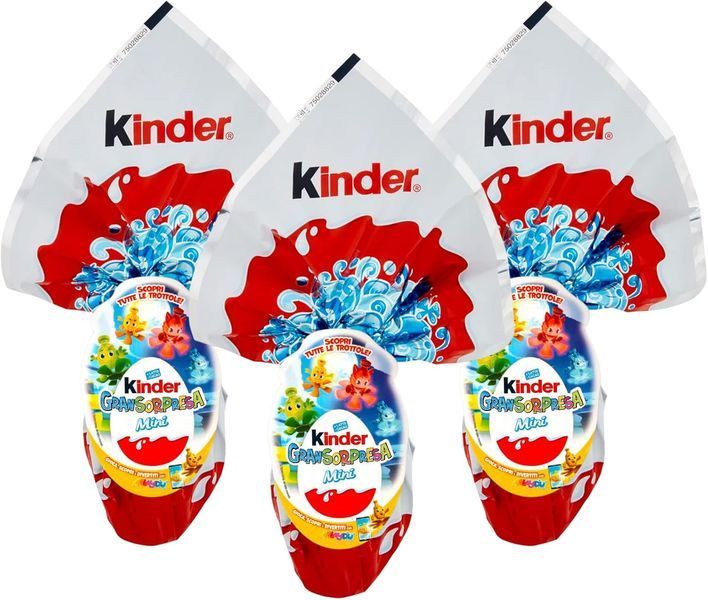 Шоколадне яйце Kinder Gransorpresa Trottole Mini Ovetto 41г 8105 фото