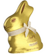 Шоколадный кролик Lindt White Chocolate Gold Bunny 100г 8447 фото 1