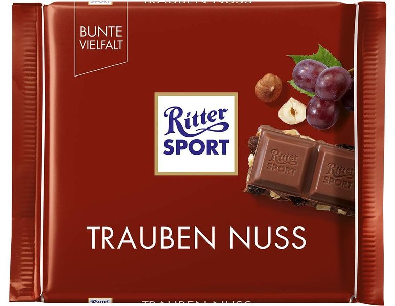 Шоколад Ritter Sport Trauben Nuss 100g 4988 фото