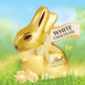 Шоколадный кролик Lindt White Chocolate Gold Bunny 100г 8447 фото 2