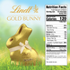Шоколадный кролик Lindt White Chocolate Gold Bunny 100г 8447 фото 5