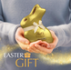 Шоколадный кролик Lindt White Chocolate Gold Bunny 100г 8447 фото 6