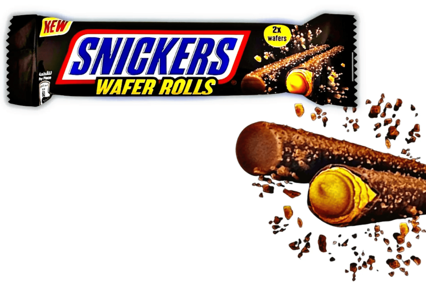 Вафельные трубочки Snickers Wafer Rolls 24г 8913 фото