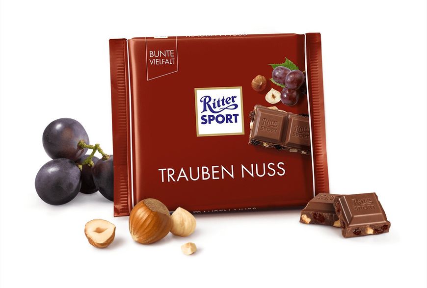 Шоколад Ritter Sport Trauben Nuss 100g 4988 фото