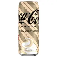 Газований напій Coca-Cola Zero Sugar Holiday Creamy Vanilla 330мл