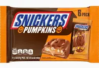 Шоколадні батончики Snickers Pumpkins Shaped Chocolate Candy Bar  9шт 155