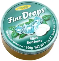 Леденцы Woogie Fine Drops со вкусом мяты 200г