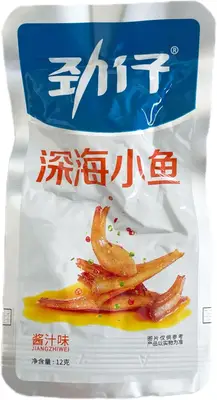Рыбные снеки Hua Wen Food Braised Soy Sauce Anchovy Fish Snack с соевым соусом 1 шт, 12г (8782) фото 1