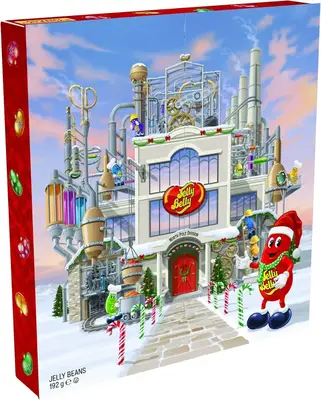 Адвент Календарь Jelly Belly Jumbo JB Factory Jelly Beans желейные бобы 192 г. (7573) фото 1