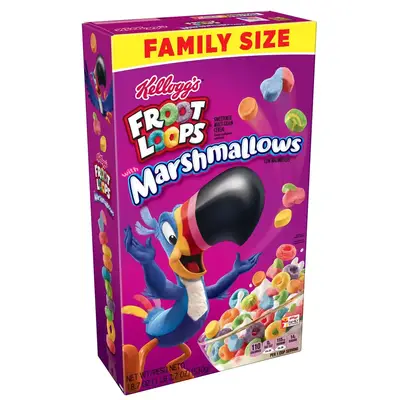 Хлопья Froot Loops with Marshmallows Family Size 530 g (Прим'ята упаковка) (2472-1) фото 1