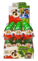 Шоколадні яйця Kinder Joy Minecraft 24шт × 20г