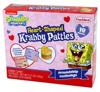 Желейные гамбургеры с наклейками Spongebob Heart-Shaped Krabby Patties 18шт, 162г