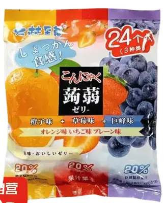 Японское конжак-желе Dailin Shika Konjac Jelly со вкусом винограда клубники и персика 480 г. (9003) фото 1