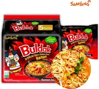 Локшина швидкого приготування Samyang Buldak Artificial Spicy Chicken Flavor Ramen зі смаком гострої курки 5x145 г.