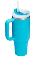 Термокружка Stanley Quencher H2.0 FlowState з ручкою та трубочкою Лазурна 887мл